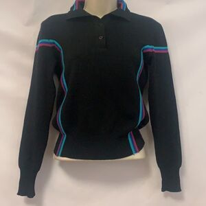 SLALOM ALL PURE WOOL‎ COLORBLOCK SWEATER SIZE S